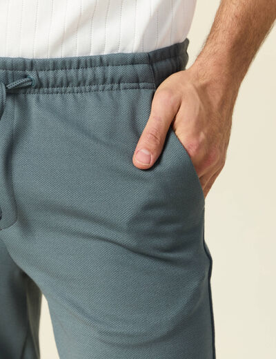 Pantalon chino jogger vert foncé homme