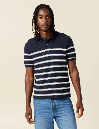 Polo éco-responsable ecru homme