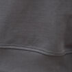 Sweat col rond manches longues en coton gris fonc&eacute; homme