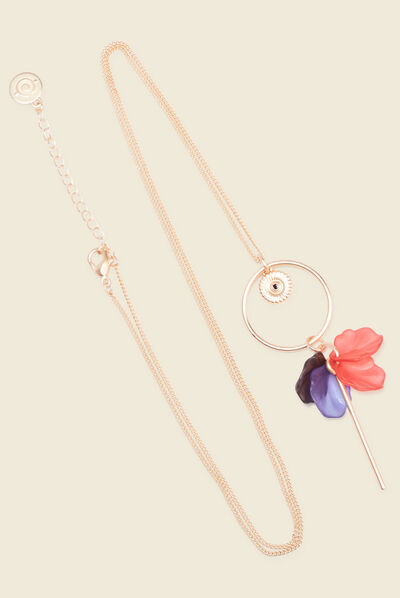 Collier avec pendentif couleur or femme