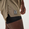 Short doubl&eacute; taupe homme