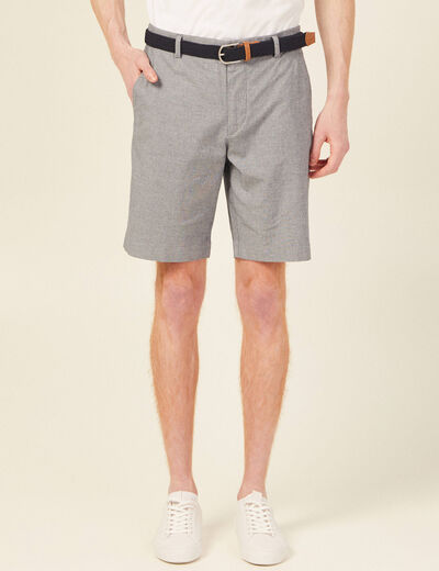 Short à ceinture bleu marine homme
