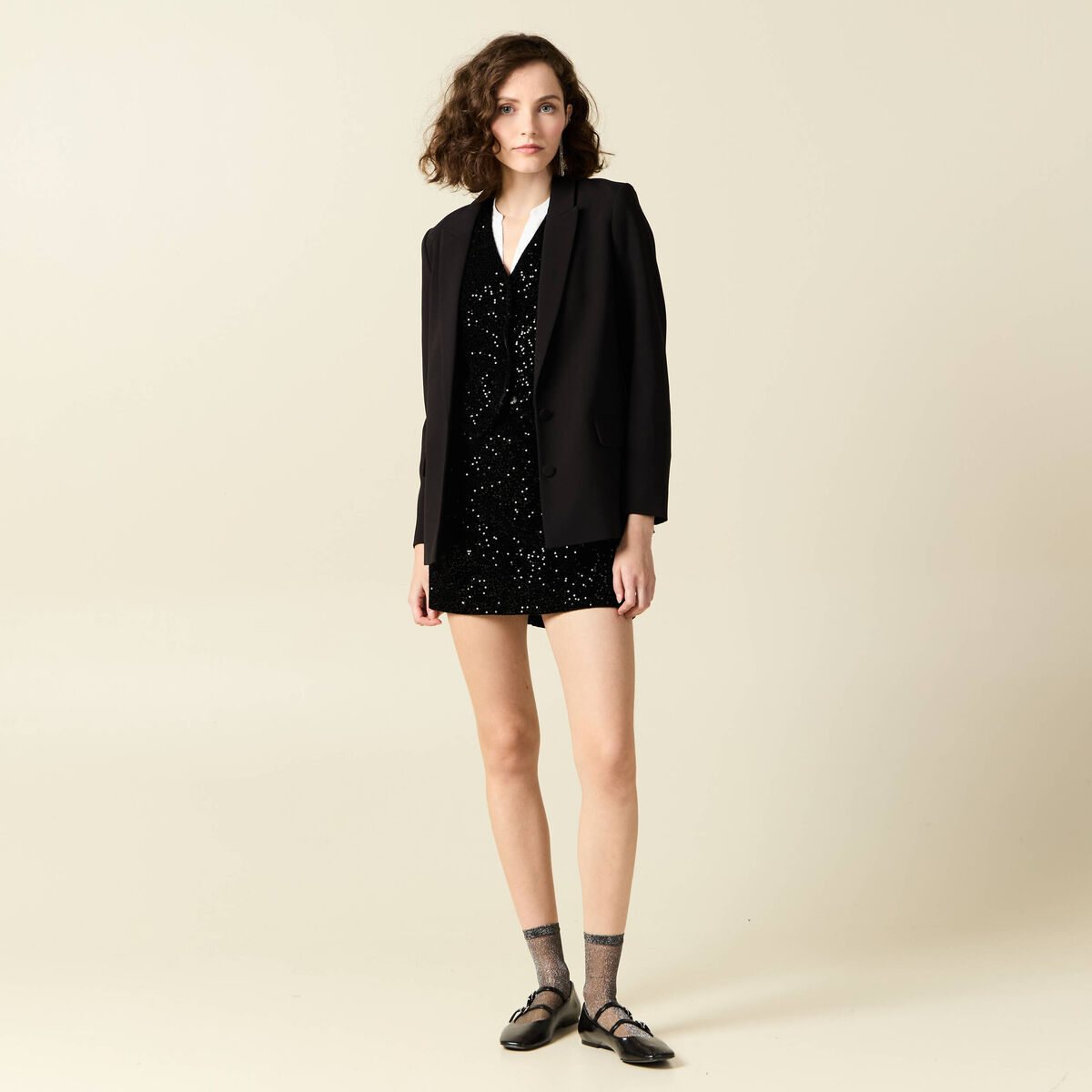 Blouse manches longues blanc femme
