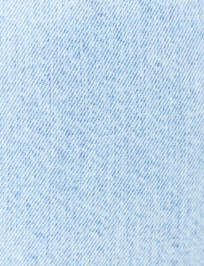 Jeans large denim bleach femme