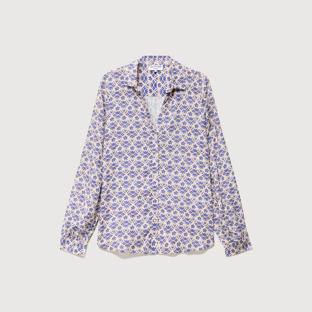 Blouse manches longues blanc femme