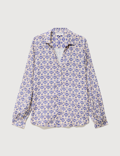 Blouse manches longues blanc femme