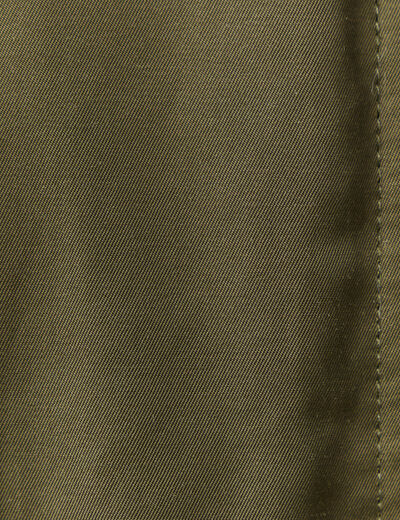 Parka r&eacute;versible vert kaki femme