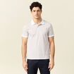 Polo éco-responsable blanc homme