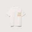 T-shirt en coton ecru homme