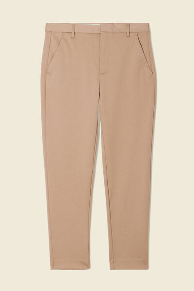 Pantalon chino slim beige homme