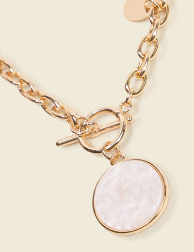 Collier couleur or femme