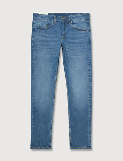 Jeans slim 5 poches longueur 32 denim stone homme