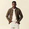Gilet manches longues vert kaki homme