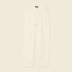 Jeans large taille haute denim blanc femme