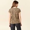 T-shirt manches courtes camel femme