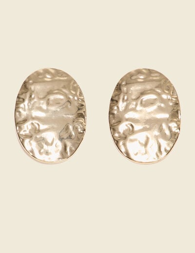 Boucles d'oreilles clous couleur or femme