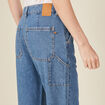 Jeans slouchy taille haute denim stone femme