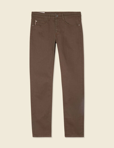 Jeans slim taupe homme