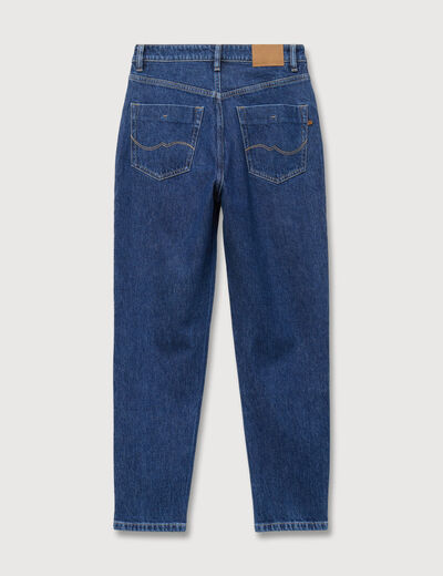 Jeans mom 7/8&egrave;me bleu clair femme