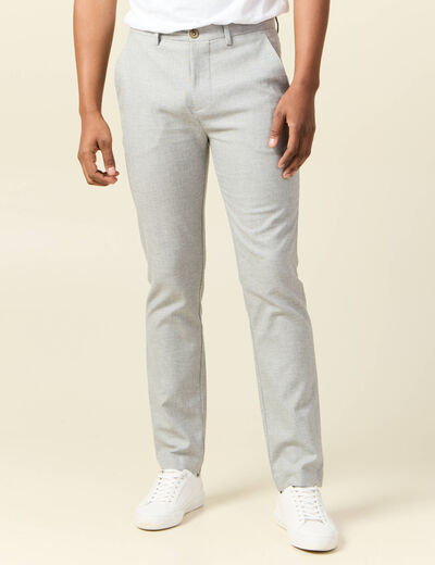 Pantalon chino gris foncé homme