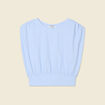 T-shirt manches courtes bleu femme