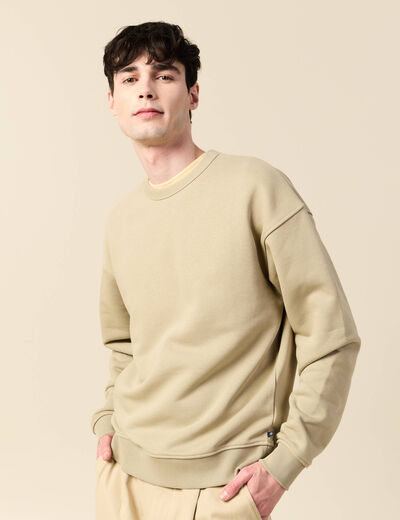 Sweat manches longues gris homme