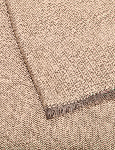 Foulard marron fonc&eacute; homme