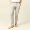 Pantalon chino longueur 32 avec ceinture gris homme