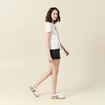 T-shirt manches courtes ecru femme