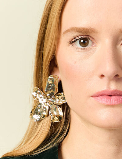 Boucles d'oreilles couleur or femme