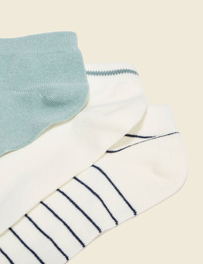 Lot de 3 paires de chaussettes vert clair homme