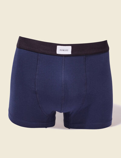 Lot 3 boxers bleu pétrole homme