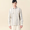 Surchemise manches longues ecru homme