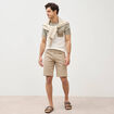 Bermuda beige homme