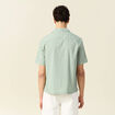 Chemise manches courtes vert olive homme