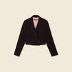 Veste courte éco-responsable noir femme