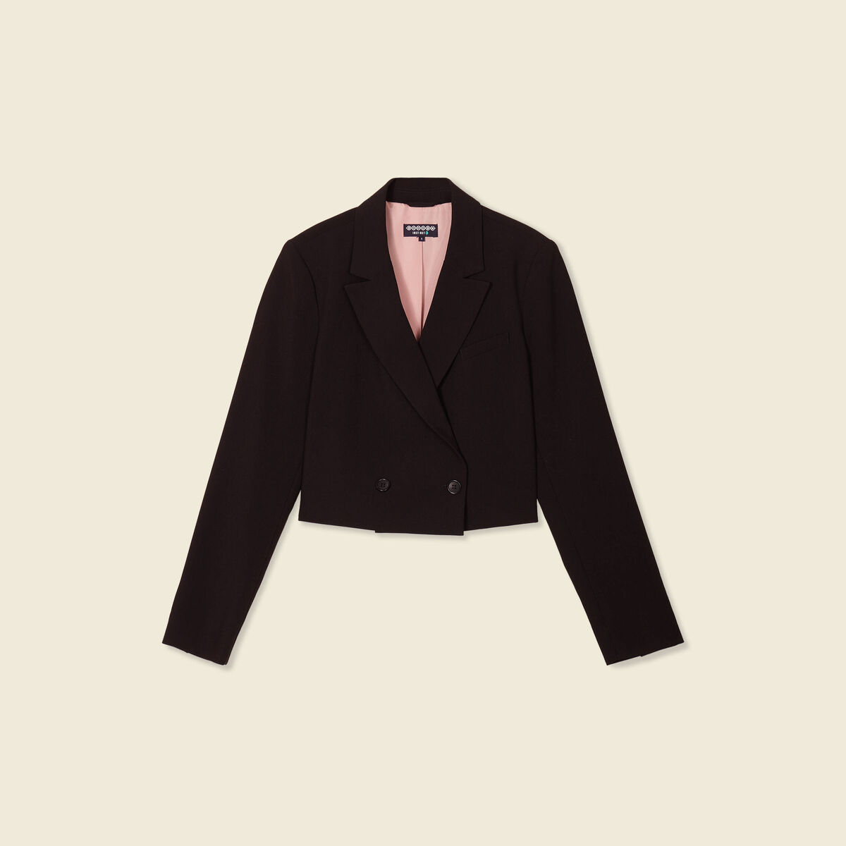 Veste courte éco-responsable noir femme