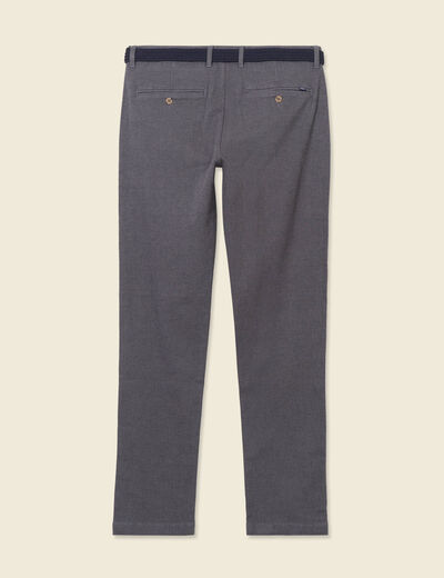 Pantalon chino straight gris foncé homme