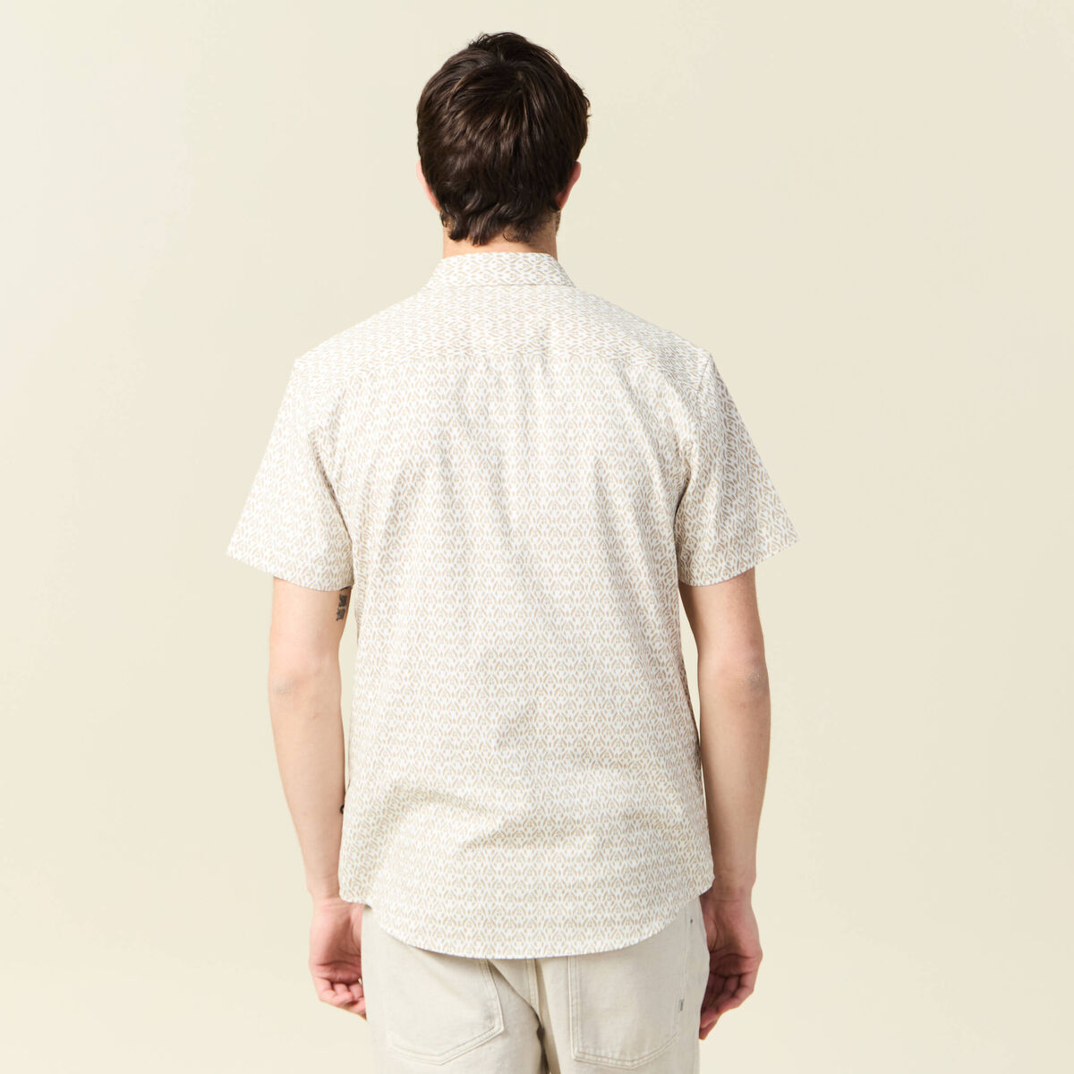 Chemise manches courtes blanc homme
