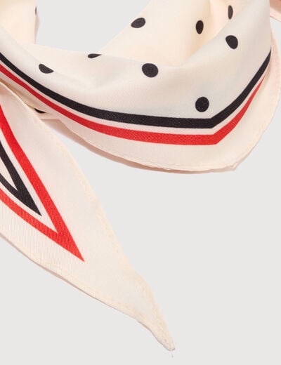 Foulard ecru femme