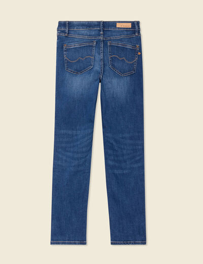 Jeans slim taille haute 7/8ème denim stone femme