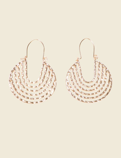 Boucles d'oreilles créoles couleur or femme