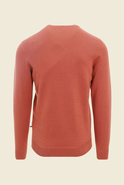 Pull manches longues rouge homme