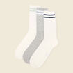 Lot de 3 paires de chaussettes blanc homme