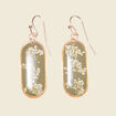 Boucles d'oreilles pendantes vert kaki femme