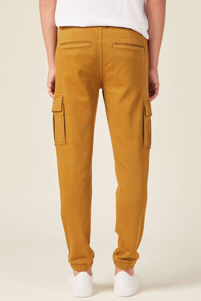 Pantalon battle slim vert olive homme