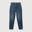 Jeans mom 7/8&egrave;me bleu femme
