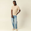 T-shirt manches courtes beige homme