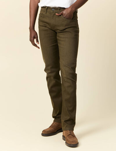 Jeans straight homme taupe homme