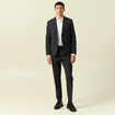 Pantalon chino droit longueur 32 noir homme